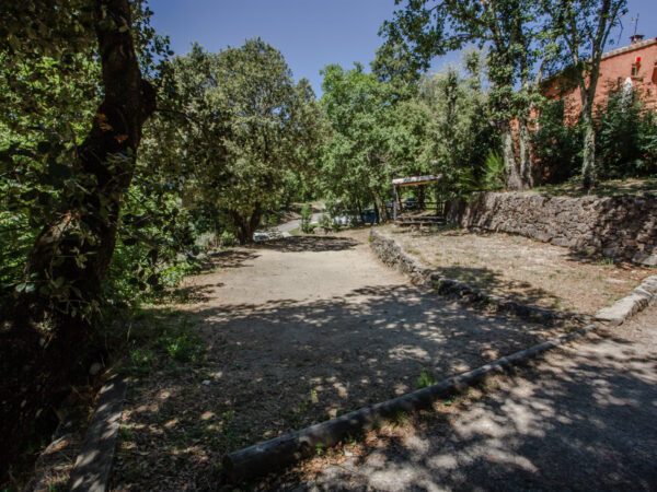 Campsite's pétanque (french bowls) court