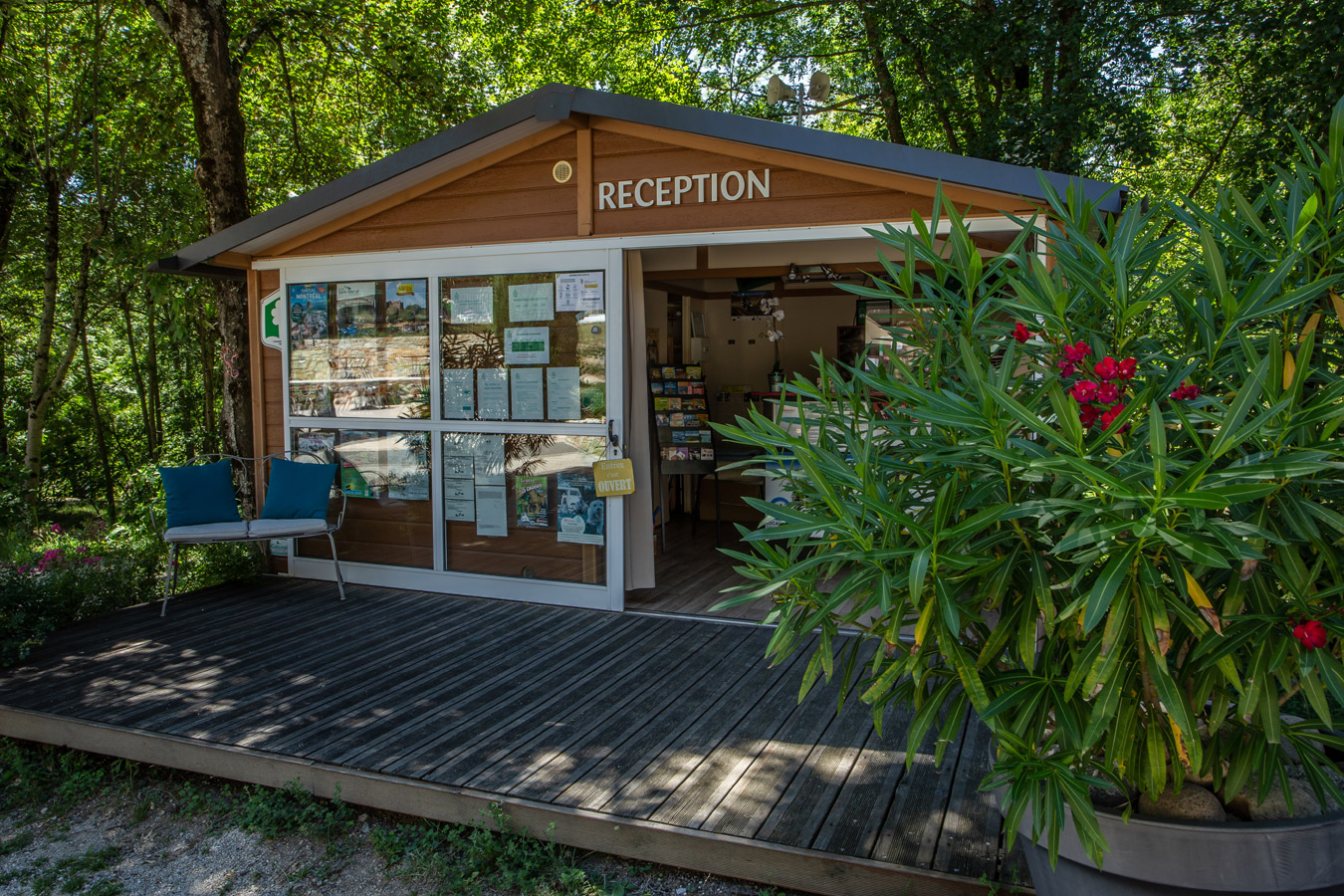 The campsite's reception