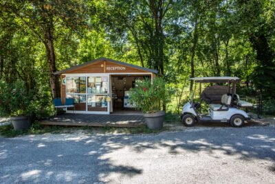 La réception du camping