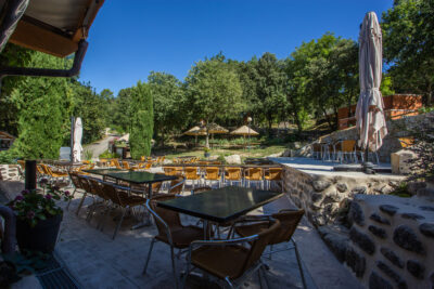 Het restaurant van de camping